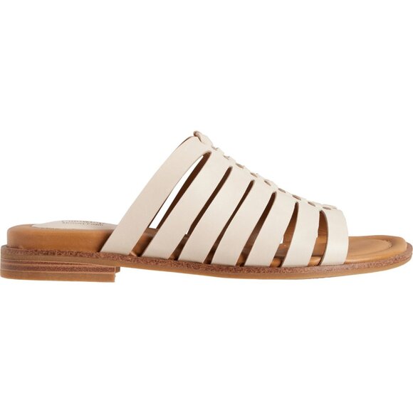 NEW Comfortiva Dasya Slide Sandals - Leather in Beige  For Women 252 - Picture 3 of 5